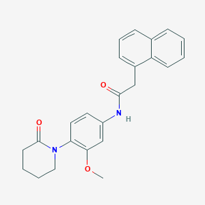 N-[3-methoxy-4-(2-oxopiperidin-1-yl)phenyl]-2-naphthalen-1-ylacetamide