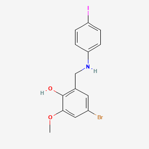 4-Bromo-2-{[(4-iodophenyl)amino]methyl}-6-methoxyphenol