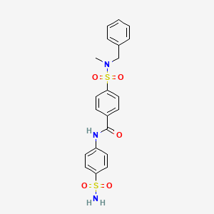 4-[benzyl(methyl)sulfamoyl]-N-(4-sulfamoylphenyl)benzamide