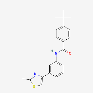 4-tert-butyl-N-[3-(2-methyl-1,3-thiazol-4-yl)phenyl]benzamide