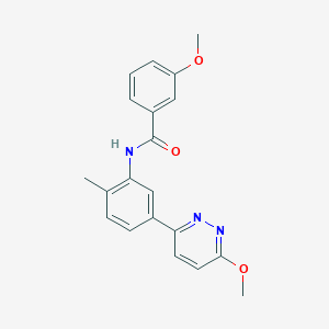 3-methoxy-N-(5-(6-methoxypyridazin-3-yl)-2-methylphenyl)benzamide