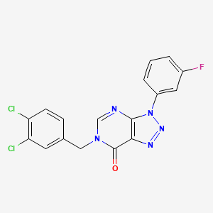 6-[(3,4-Dichlorophenyl)methyl]-3-(3-fluorophenyl)triazolo[4,5-d]pyrimidin-7-one