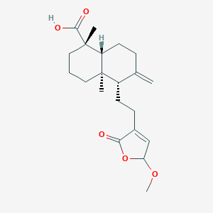 molecular formula C21H30O5 B023653 15-Methoxypinusolidic acid 