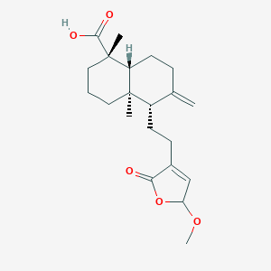 molecular formula C21H30O5 B023653 15-甲氧基松香脂酸 CAS No. 769928-72-5