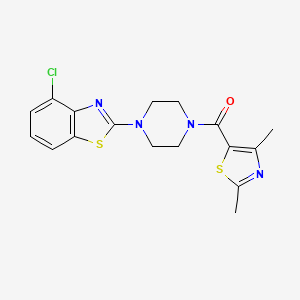 (4-(4-Chlorobenzo[d]thiazol-2-yl)piperazin-1-yl)(2,4-dimethylthiazol-5-yl)methanone