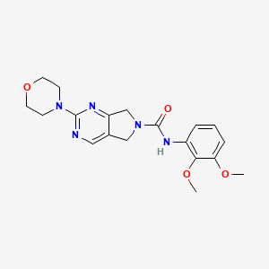 molecular formula C19H23N5O4 B2365302 N-(2,3-dimethoxyphenyl)-2-morpholino-5,7-dihydro-6H-pyrrolo[3,4-d]pyrimidine-6-carboxamide CAS No. 1904176-02-8