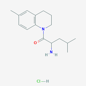 2-Amino-4-methyl-1-(6-methyl-1,2,3,4-tetrahydroquinolin-1-yl)pentan-1-one hydrochloride