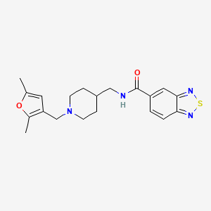 N-((1-((2,5-dimethylfuran-3-yl)methyl)piperidin-4-yl)methyl)benzo[c][1,2,5]thiadiazole-5-carboxamide