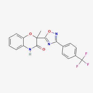 2-methyl-2-{3-[4-(trifluoromethyl)phenyl]-1,2,4-oxadiazol-5-yl}-2H-1,4-benzoxazin-3(4H)-one