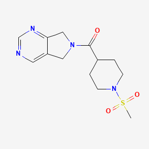 (1-(methylsulfonyl)piperidin-4-yl)(5H-pyrrolo[3,4-d]pyrimidin-6(7H)-yl)methanone