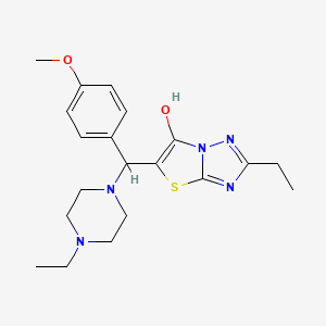 2-Ethyl-5-((4-ethylpiperazin-1-yl)(4-methoxyphenyl)methyl)thiazolo[3,2-b][1,2,4]triazol-6-ol