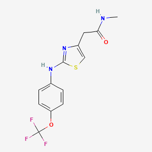 N-methyl-2-(2-((4-(trifluoromethoxy)phenyl)amino)thiazol-4-yl)acetamide