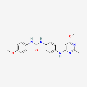 1-(4-((6-Methoxy-2-methylpyrimidin-4-yl)amino)phenyl)-3-(4-methoxyphenyl)urea