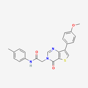 2-[7-(4-methoxyphenyl)-4-oxothieno[3,2-d]pyrimidin-3(4H)-yl]-N-(4-methylphenyl)acetamide