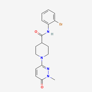 N-(2-Bromophenyl)-1-(1-methyl-6-oxopyridazin-3-YL)piperidine-4-carboxamide