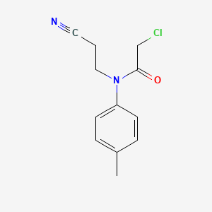 2-chloro-N-(2-cyanoethyl)-N-(4-methylphenyl)acetamide