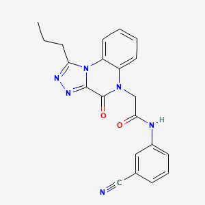 N-(3-cyanophenyl)-2-(4-oxo-1-propyl[1,2,4]triazolo[4,3-a]quinoxalin-5(4H)-yl)acetamide