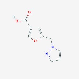 5-(Pyrazol-1-ylmethyl)furan-3-carboxylic acid