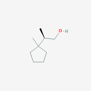 molecular formula C9H18O B2365361 (2R)-2-(1-Methylcyclopentyl)propan-1-ol CAS No. 2248188-57-8