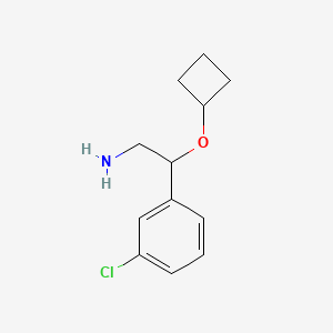 2-(3-Chlorophenyl)-2-cyclobutyloxyethanamine