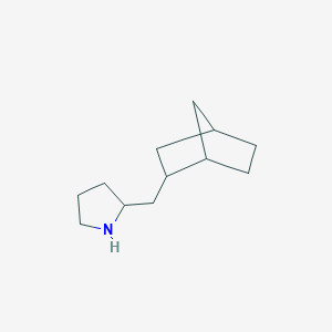molecular formula C12H21N B2365386 2-{Bicyclo[2.2.1]heptan-2-ylmethyl}pyrrolidine CAS No. 1053071-17-2