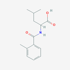 4-Methyl-2-[(2-methylphenyl)formamido]pentanoic acid