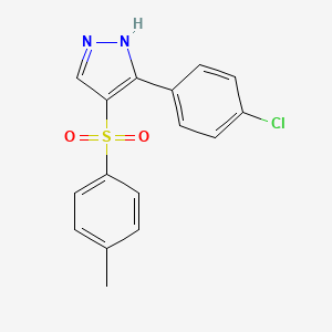 5-(4-chlorophenyl)-4-(4-methylphenyl)sulfonyl-1H-pyrazole