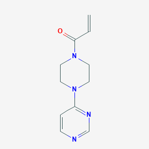 molecular formula C11H14N4O B2365407 1-(4-Pyrimidin-4-ylpiperazin-1-yl)prop-2-en-1-one CAS No. 2361640-95-9