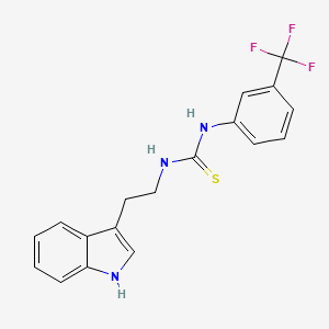 molecular formula C18H16F3N3S B2365411 1-[2-(1H-indol-3-yl)ethyl]-3-[3-(trifluoromethyl)phenyl]thiourea CAS No. 404902-48-3
