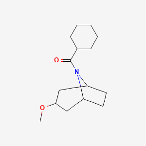molecular formula C15H25NO2 B2365415 cyclohexyl((1R,5S)-3-methoxy-8-azabicyclo[3.2.1]octan-8-yl)methanone CAS No. 2309311-01-9