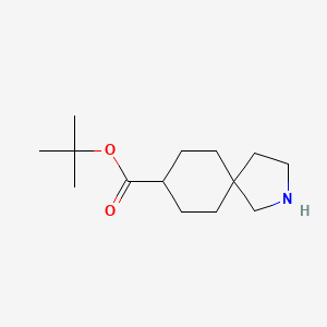 molecular formula C14H25NO2 B2365418 Tert-butyl 2-azaspiro[4.5]decane-8-carboxylate CAS No. 2287273-90-7