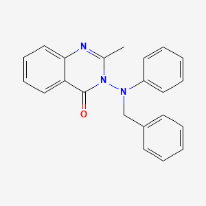 molecular formula C22H19N3O B2365427 3-(苄基-苯基-氨基)-2-甲基-3H-喹唑啉-4-酮 CAS No. 370843-75-7