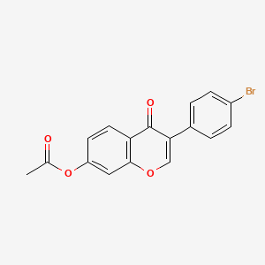 molecular formula C17H11BrO4 B2365428 3-(4-bromophenyl)-4-oxo-4H-chromen-7-yl acetate CAS No. 610752-08-4