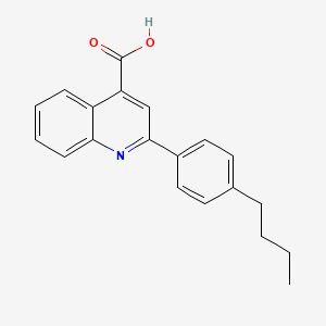 molecular formula C20H19NO2 B2365435 2-(4-Butylphenyl)quinoline-4-carboxylic acid CAS No. 183670-22-6
