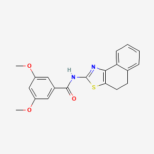 molecular formula C20H18N2O3S B2365451 N-(4,5-dihydronaphtho[1,2-d]thiazol-2-yl)-3,5-dimethoxybenzamide CAS No. 313405-09-3