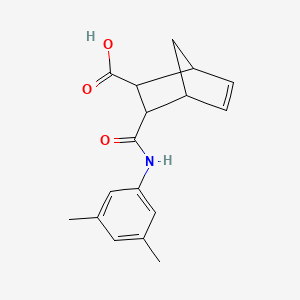 molecular formula C17H19NO3 B2365462 3-[(3,5-二甲基苯基)氨基甲酰基]双环[2.2.1]庚-5-烯-2-羧酸 CAS No. 436855-44-6