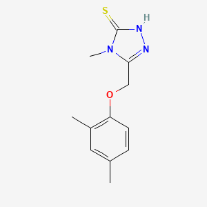 molecular formula C12H15N3OS B2365464 5-[(2,4-dimethylphenoxy)methyl]-4-methyl-4H-1,2,4-triazole-3-thiol CAS No. 869951-29-1