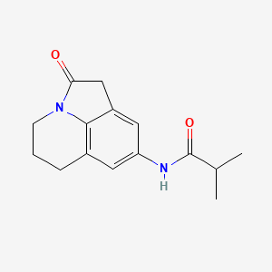 N-(2-oxo-2,4,5,6-tetrahydro-1H-pyrrolo[3,2,1-ij]quinolin-8-yl)isobutyramide