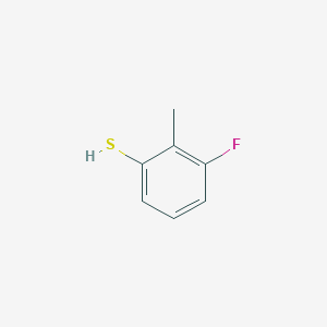 molecular formula C7H7FS B2365478 3-Fluoro-2-methylbenzenethiol CAS No. 1208075-28-8