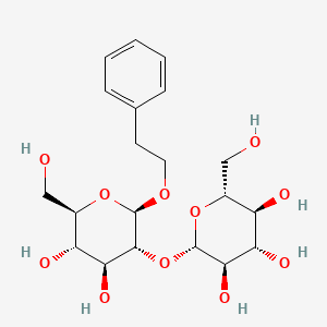 molecular formula C20H30O11 B2365487 Phenethyl sophoroside CAS No. 239795-38-1