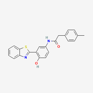 molecular formula C22H18N2O2S B2365505 N-(3-(苯并[d]噻唑-2-基)-4-羟基苯基)-2-(对甲基苯基)乙酰胺 CAS No. 923378-87-4