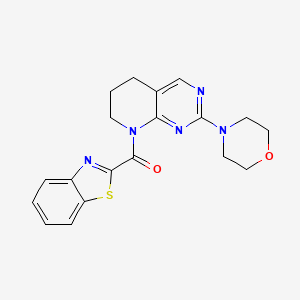 molecular formula C19H19N5O2S B2365521 benzo[d]thiazol-2-yl(2-morpholino-6,7-dihydropyrido[2,3-d]pyrimidin-8(5H)-yl)methanone CAS No. 2180010-29-9