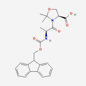 molecular formula C24H26N2O6 B2365535 Fmoc-Ala-Ser(yMe,Mepro)-OH CAS No. 252554-78-2