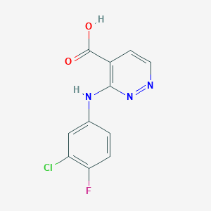 3-(3-Chloro-4-fluoroanilino)pyridazine-4-carboxylic acid
