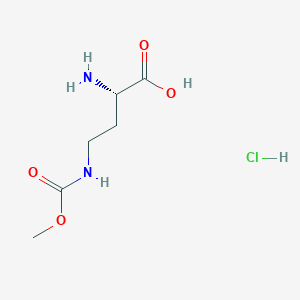 (2S)-2-amino-4-(methoxycarbonylamino)butanoic acid;hydrochloride