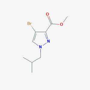 molecular formula C9H13BrN2O2 B2365587 methyl 4-bromo-1-isobutyl-1H-pyrazole-3-carboxylate CAS No. 1856095-78-7