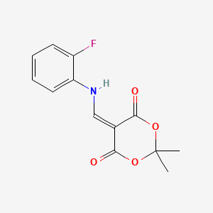 5-(((2-Fluorophenyl)amino)methylene)-2,2-dimethyl-1,3-dioxane-4,6-dione