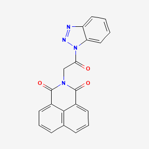 2-(2-(1H-benzo[d][1,2,3]triazol-1-yl)-2-oxoethyl)-1H-benzo[de]isoquinoline-1,3(2H)-dione