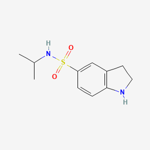 molecular formula C11H16N2O2S B2365603 N-isopropylindoline-5-sulfonamide CAS No. 893761-52-9