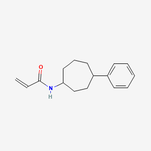 molecular formula C16H21NO B2365605 N-(4-Phenylcycloheptyl)prop-2-enamide CAS No. 2305455-89-2